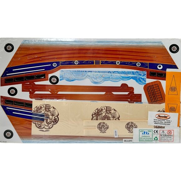 Puzzled Ancient Sailboat Wood Construction Kit 3D Puzzle 91 pcs - Picture 3 of 3